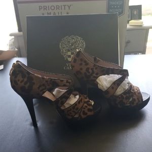 Vince Camuto Leopard Platform Heels